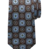 Joseph Abboud Narrow Tie, Brown Medallion