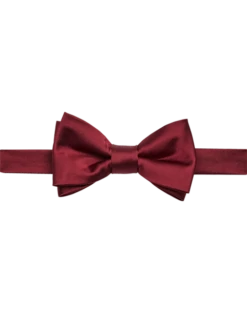 Egara Pre-Tied Formal Bow Tie, Burgundy