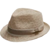 Biltmore Braided Cloth Fedora, Khaki Tan