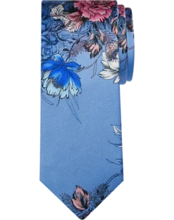 Pronto Uomo Narrow Tie, Blue