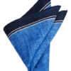Joseph Abboud Linen Pocket Square, Navy & Blue