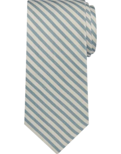 Pronto Uomo Narrow Tie, Blue Marvin Stripe