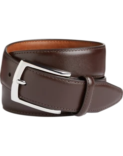 Johnston & Murphy Feather Edge Belt, Burgundy