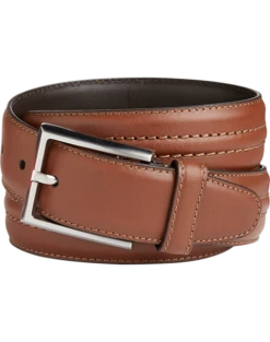 Florsheim Surge Leather Belt, Cognac