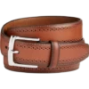 Johnston & Murphy Perforated Edge Belt, Cognac