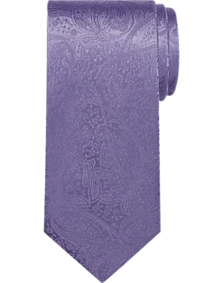 Pronto Uomo Narrow Tie, Tonal Lavender Paisley