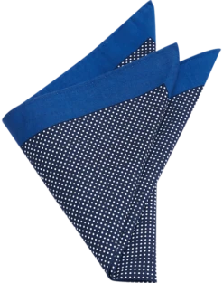 Joseph Abboud Pocket Square, Navy Dot