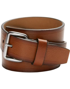 Cole Haan Burnished Edge Belt, British Tan