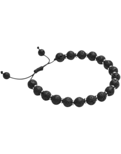 Pronto Uomo Tiger Eye & Gunmetal Bracelet, Black