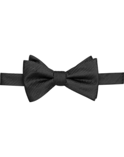Calvin Klein Blue & Gray Mini Grid Bow Tie