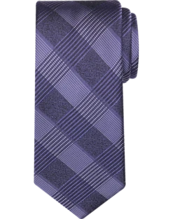 Calvin Klein Narrow Tie, Violet Tonal Plaid