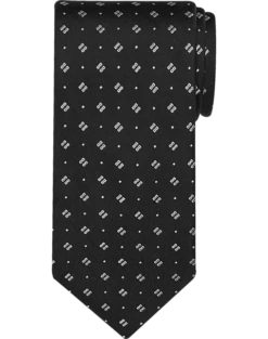 Calvin Klein Narrow Tie, Carbon Dot And Dash