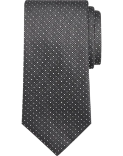 Calvin Klein Narrow Tie, Charcoal Pin Dot