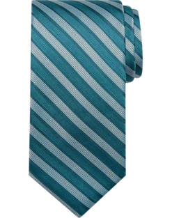 Calvin Klein Narrow Tie, Green & Blue Stripe