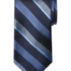 Awearness Kenneth Cole Narrow Tie, Navy Pebbled Stripe
