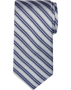 Awearness Kenneth Cole Narrow Tie, Silver Stripe
