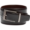 Joseph Abboud Feather Edge Reversible Leather Belt, Black