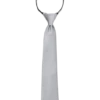 Egara Boys Zipper Tie, Silver