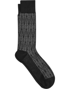 Egara Socks, Black Patterned