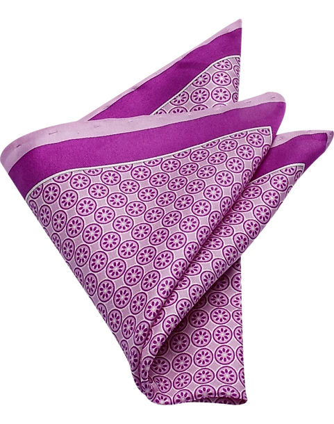 Pronto Uomo Pocket Square, Lavender Square And Dot