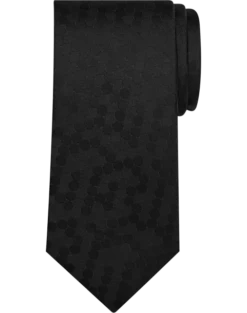 Pronto Uomo Narrow Tie, Black Dot