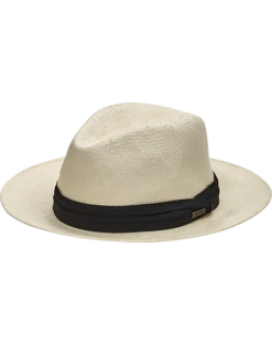 Biltmore Woven Safari Hat, Bone White
