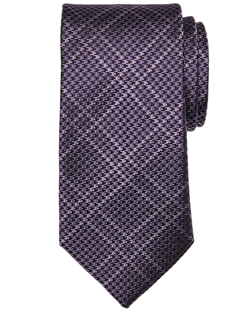 Joseph Abboud Narrow Tie, Purple Tonal Plaid