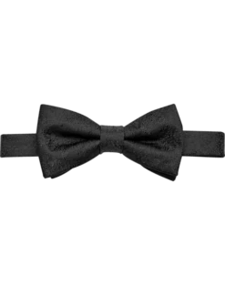 Pronto Uomo Pre-Tied Bow Tie, Black Floral
