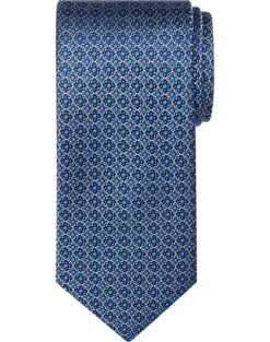 Joseph Abboud Narrow Tie, Blue Mini Floral