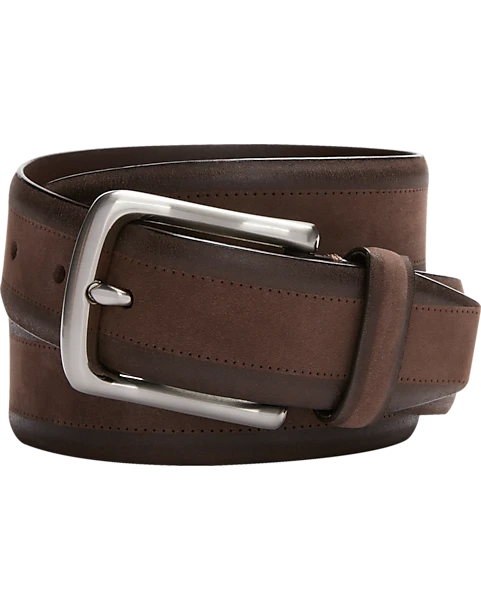Joseph Abboud Two Tone Leather Belt, Brown