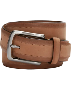Joseph Abboud Two Tone Leather Belt, Tan