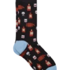 Egara Socks, Black Whiskey Barrels And Glasses