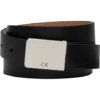 Calvin Klein Plaque Buckle Belt, Black