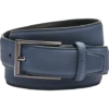 Egara Feather Edge 32mm Faux Leather Belt, Blue