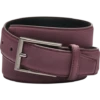 Egara Feather Edge 32mm Faux Leather Belt, Burgundy