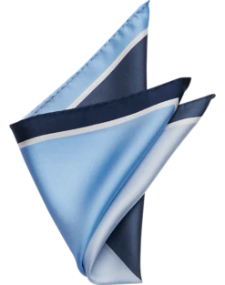 Pronto Uomo Pocket Square, Blue