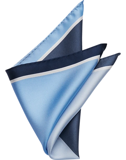 Pronto Uomo Pocket Square, Blue