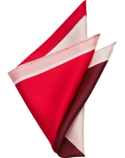 Pronto Uomo Pocket Square, Red