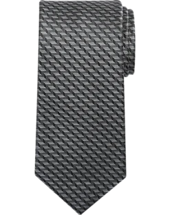 Pronto Uomo Narrow Tie, Black Tonal Pattern