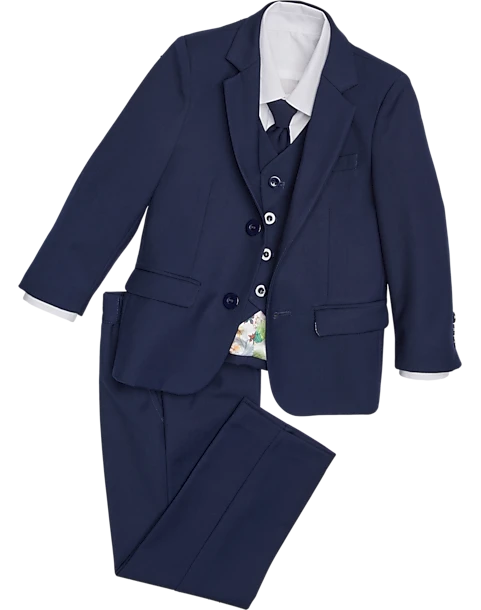 Peanut Butter Collection Slim Fit Toddlers Tuxedo, Navy