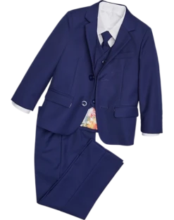 Peanut Butter Collection Slim Fit Toddlers Tuxedo, Indigo